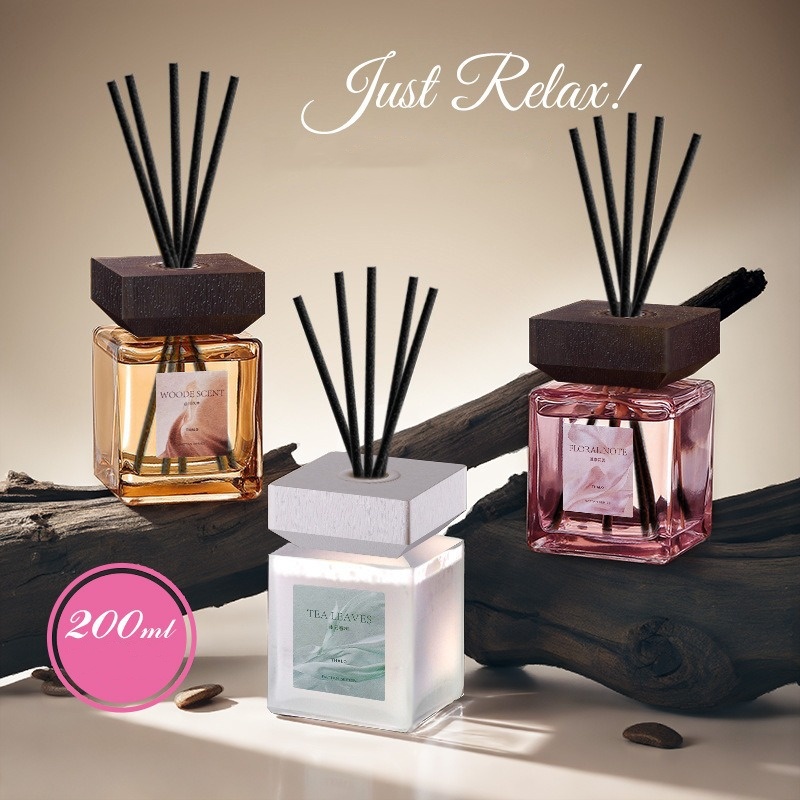 Home Fragrance London - 200ml Riet Diffuser Olie Vlamloze Aromatherapie