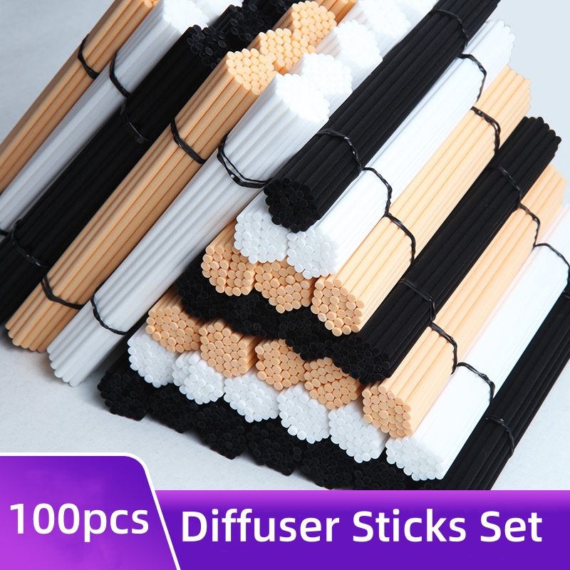 Home Fragrance London - 100 Stuks Riet Diffuser Sticks Set