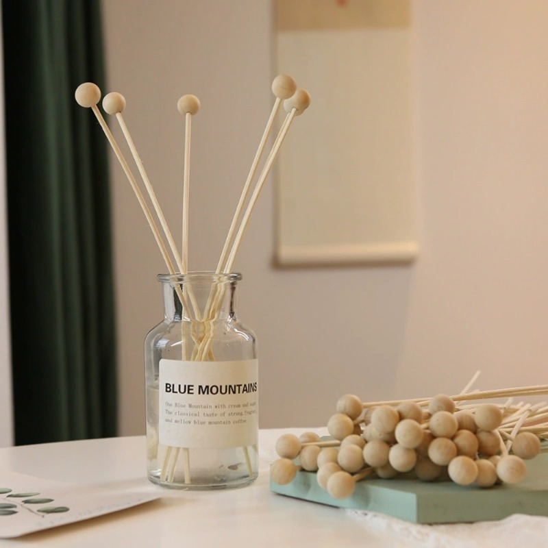 Reed Diffuser Set - 30 stks/partij Vuurloze Houten Bal Aroma