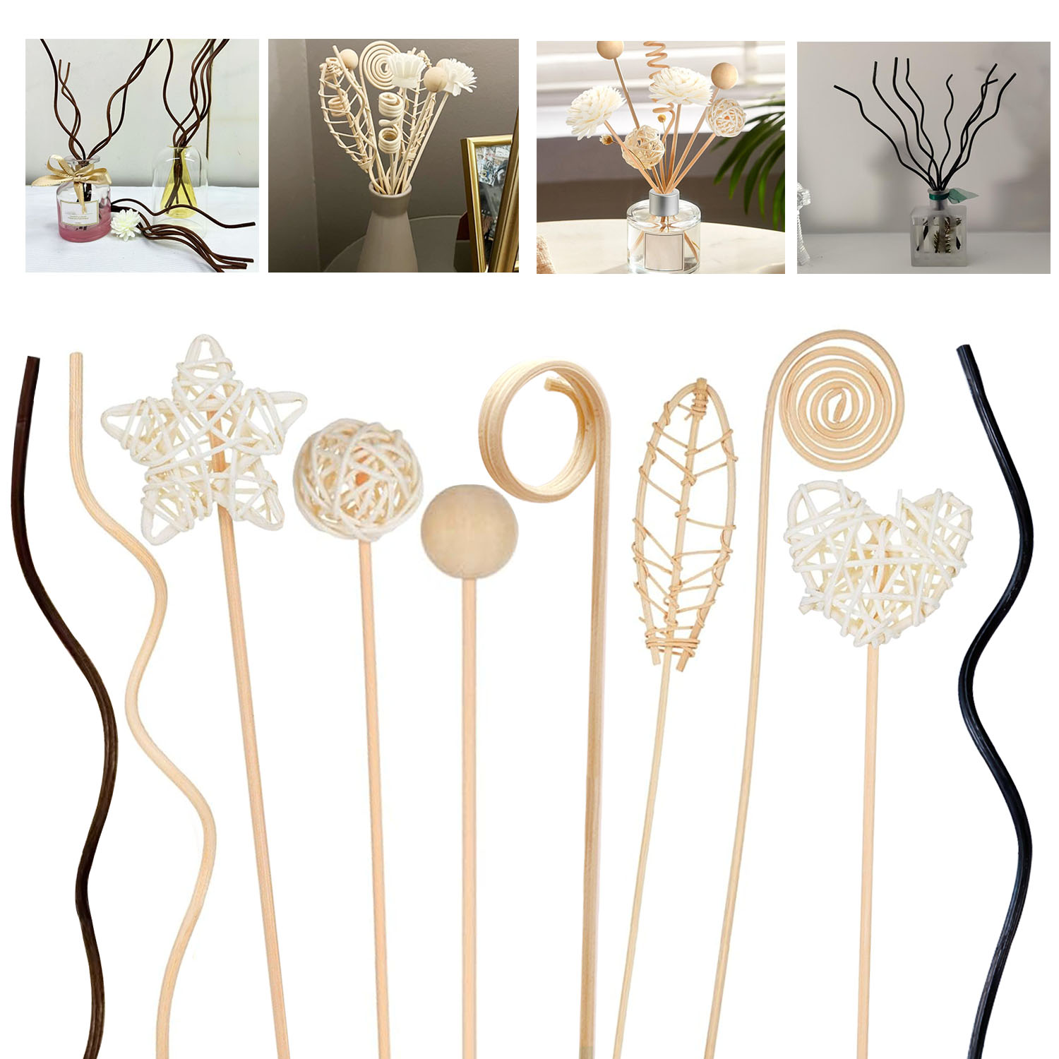 5/15 Stuks Lange Golvende Rota - Home Fragrance Diffuser Refills recensie en prijs